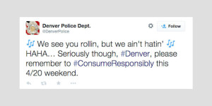 Denver Police 4/20 Tweet