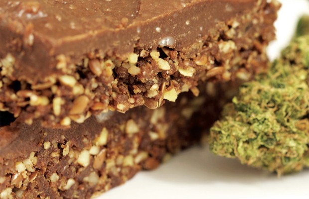 Frosted Raw Brownies -- Vegan Marijuana Edibles