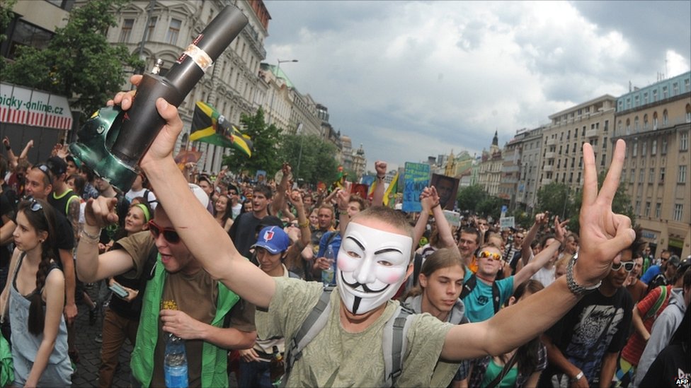 Legalize Cannabis March in Prague