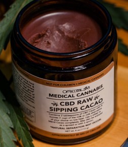 CBD Raw Sipping Cacao Om Edibles