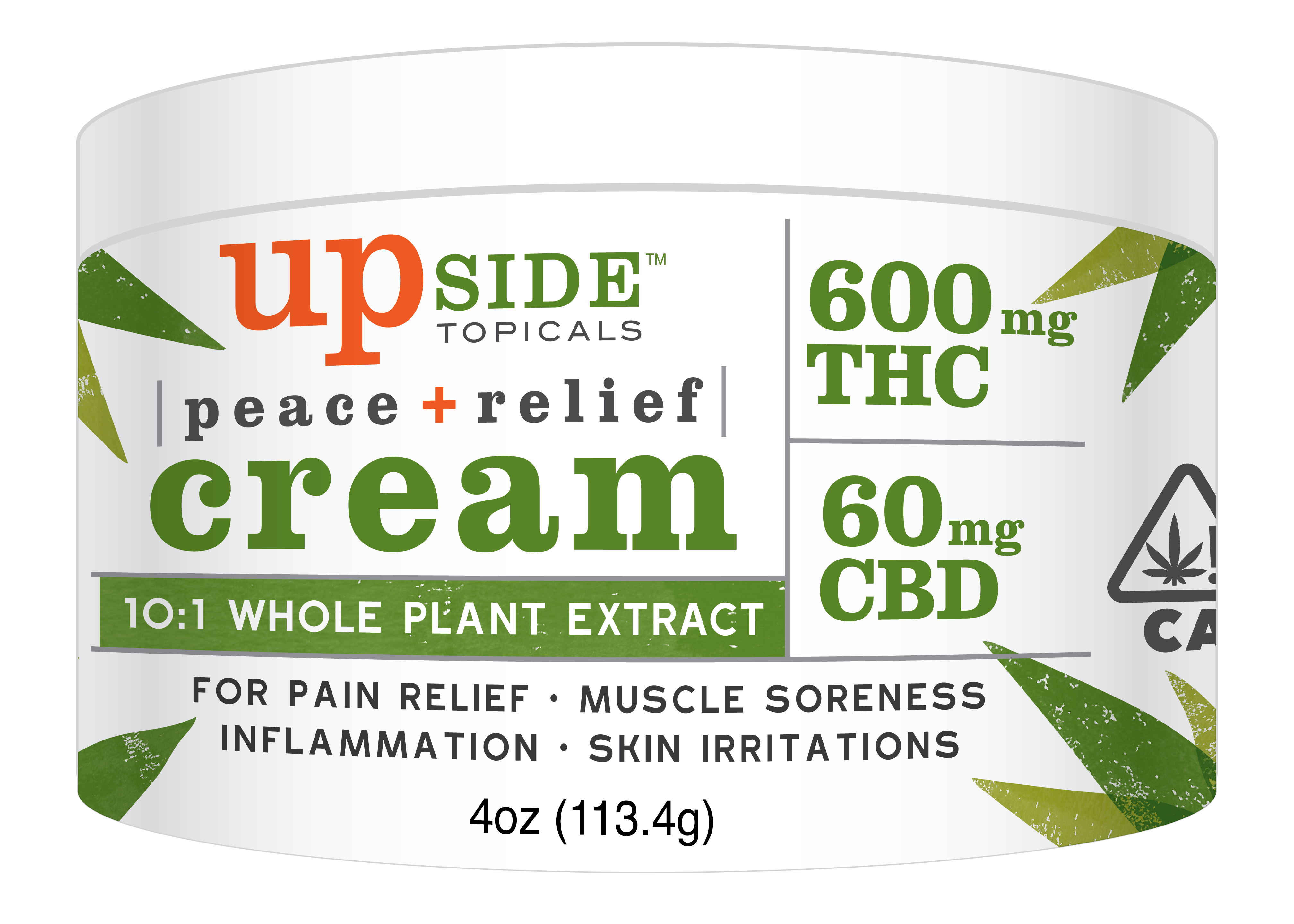 upside edibles peace relief cream