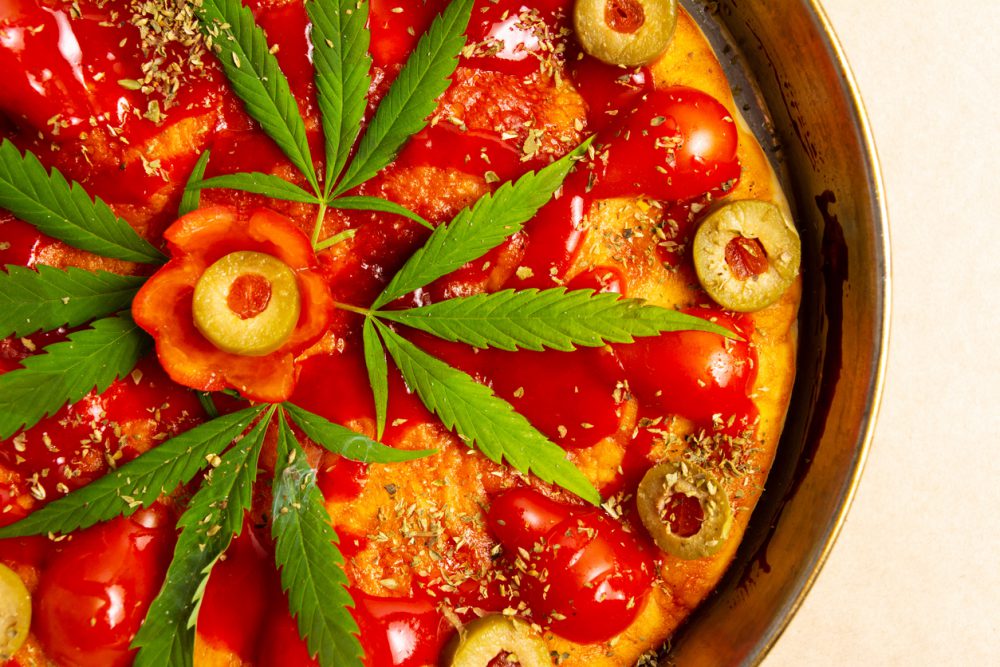 Cannabis-infused pizza